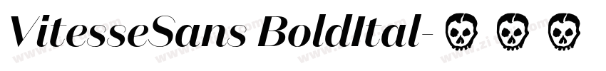 VitesseSans BoldItal字体转换